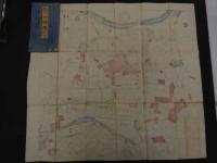 ６　2  増補改訂　千駄ヶ谷　鮫ヶ橋　四ツ谷絵図　戸松昌訓　尾張屋清七板　木版彩色刷　江戸切絵図