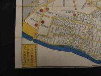 ６　2  増補改正　飯田町駿河台小川町絵図　景山致恭　尾張屋清七板　木版彩色刷　江戸切絵図