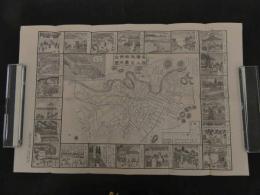 5　名勝絵入改正仙台市内全図　約38×58㎝　袋付