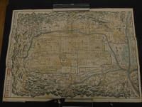 5　改正懐中番町絵図　改正版　木版彩色刷　約44.5×63㎝