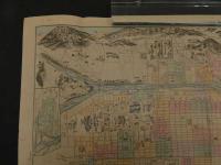 5　京都市全図　名所独案内　両面印刷　約40×54.5cm