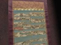 ６　1 親鸞聖人御絵伝　絹本着色　本紙約91×51㎝　全体約200×66㎝　箱入り　仏画　掛軸