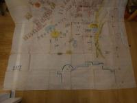 ６　5　　慶長20年5月7日　天王寺口一戦之図　江戸後期頃写　約135×122㎝　布陣図　古文書