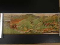 １３　日光案内之図　鳥瞰図・案内　両面印刷　約18×78cm　戦前　古地図　古文書