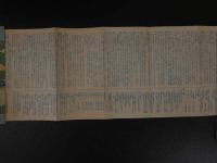 １３　鳥瞰図　十和田湖　約18×76ｃｍ　両面印刷　戦前　古地図　古文書