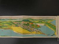 １３　日本第一　和倉温泉案内　約18×78cm　鳥瞰図・案内　両面印刷　古地図　古文書