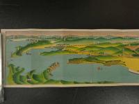 １３　日本第一　和倉温泉案内　約18×78cm　鳥瞰図・案内　両面印刷　古地図　古文書