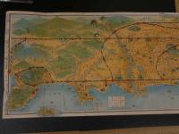 6 １　大東京案内図　日光・伊豆・箱根・江ノ島・鎌倉　横田地巴　旅行案内者　昭和16年改訂版　鳥瞰図・各案内　両面印刷　約31.5×92.5cm