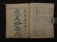 ６　８　魚貝略画式　鍬形蕙斎（北尾政美）文化１０年　全1冊　帙入　