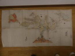 ６　８　蝦夷国全図　エトロフ御用　文化５年写　約56.5×109㎝　