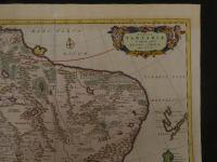６　８　アジア図　フレデリック・デ・ウィット　1680年頃　銅板手彩色約48×58㎝　