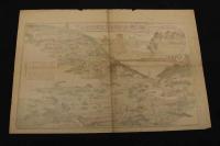 5３　讃岐之国　金比羅宮全景附御大祭之図　石版色刷　約33×49㎝　古地図　古文書