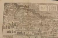 5３　国幣中社　塩釜神社明細全図　水間豊稲　銅版刷　約38×57㎝　古地図　古文書