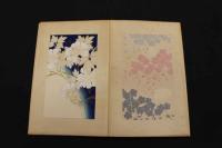5３　四季応用　図案百選　春　木版彩色25図　1帖　木版画　デザイン　古文書