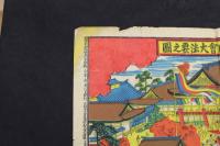 5３　釋尊御遺形拝胆會大法要之図　　約34×51㎝　石版色刷　戦前　古文書