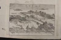 5３　京都　本願寺　仏光寺　名所絵　銅版画　台紙貼付　1枚約15×24㎝　計4枚　戦前　古文書