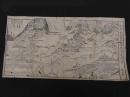 ３　5　丸亀ヨリ金毘羅善通寺彌谷寺　道案内図　原田屋　木版刷　約35×63cm
