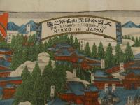 ３　5　大日本日光山名所之図　高村久三郎　明治30年　銅板刷　約31×46.5cm
