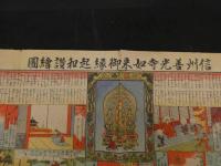 ３　5　信州善光寺如来御縁起讃絵図　明治45年　西澤活版所　木版色刷　約40×53cm
