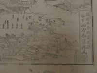 ３　８　大和国多武峯　談山神社之図　速水春暁原画　四方春翠画　幕末～明治期　銅版刷　約37×45cm　