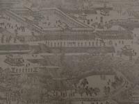 ３　８　大和国多武峯　談山神社之図　速水春暁原画　四方春翠画　幕末～明治期　銅版刷　約37×45cm　