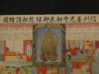 ３　８　④信州善光寺如来御縁起讃絵図　西澤活版所　木版色刷　約40×53cm　