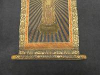 ６　８　仏画阿弥陀如来像　絹本着色　約34.5×15.5㎝　全体約４５×２２㎝　１軸　