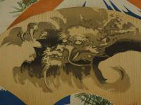 ８　5　引札　引き札　鉄金物麻？商　土佐石灰特約販売　田辺江川町　那須利商店　石版色刷　約38.5×50.5cm