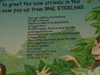 ２　海外絵本　仕掛け本　MONKEY BUSINESS　Paul STICKLAND　　RAGGED BEARS　初版　英文　洋書　児童書