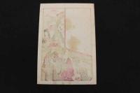 5　5　引札　引き札　煙草問屋　神戸市仲町　桂商店　石版色刷　約38×26㎝