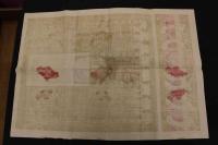 5　5　引札　略歴　大正3年　和洋砂糖販売　并ニ　洋糖掛物るい　大津市東町三丁目　西村甚三郎商店　石版色刷約74×53㎝