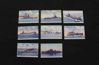 5　5　絵葉書　絵はがき　最新式二色版　帝国艦船大観　全32枚
