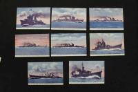 5　5　絵葉書　絵はがき　最新式二色版　帝国艦船大観　全32枚