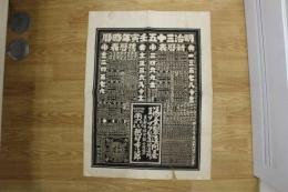 5　5　引札　略暦　明治35年　湯葉製造問屋　京都市堺町錦小路　石版刷　約76×57㎝
