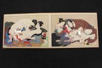 4　5　か寿美純　春画　木版彩色　11＋2図　１帖