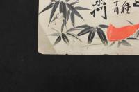 5　5　引札　引き札　薫物　線香　焼？製造　大阪市東区和泉町　石田定右衛門　石版色刷　約36.5×51㎝