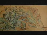 4 5　大島物語　巻弐　紙本着色３図　作者不明　絵巻物１巻