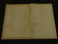 4 5　①引札　引き札　菓子上品種々まんぢう色々　伊都郡妙寺町　上島商店　石版石刷　約37x52cm