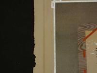 ４　5　引札　引き札　恭賀新禧　明治33年　山陽鉄道株式会社　京都代理店　豆仁運送店　石版色刷　約36.5x27cm