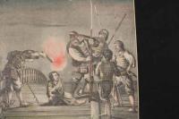 ４　5　捕獲寸前（仮題）出版者・出版年不明　石版色刷　約27ｘ36㎝