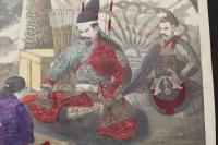 ４　5　楠公訣別之図　石版色刷　約29.5ｘ38㎝