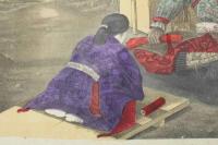 ４　5　楠公訣別之図　石版色刷　約29.5ｘ38㎝