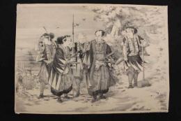 ４　5　赤穂浪士の図（仮題）出版者不明　石版刷　約28ｘ39.5㎝