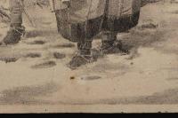 ４　5　赤穂浪士の図（仮題）出版者不明　石版刷　約28ｘ39.5㎝