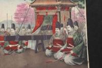 ４　5　武士の図（仮題）出版者・出版年不明　石版色刷　約27.5ｘ36.5㎝