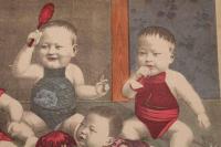 ４　5　4人の子供（仮題）出版者・出版年不明　石版色刷　約28.5ｘ38㎝