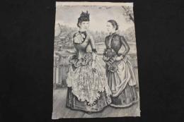 ４　5　貴婦人（仮題）　出版者・出版年不明　石版刷　約38.5ｘ26.5㎝