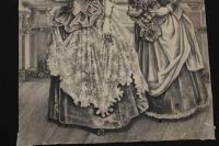 ４　5　貴婦人（仮題）　出版者・出版年不明　石版刷　約38.5ｘ26.5㎝