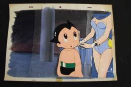 ６　5　セル画　鉄腕アトム　背景付き