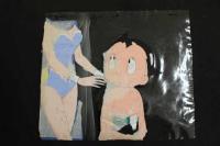 ６　5　セル画　鉄腕アトム　背景付き